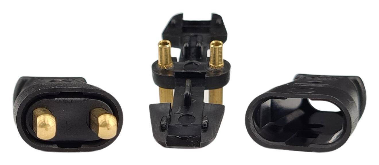 Mini-plug plastic black