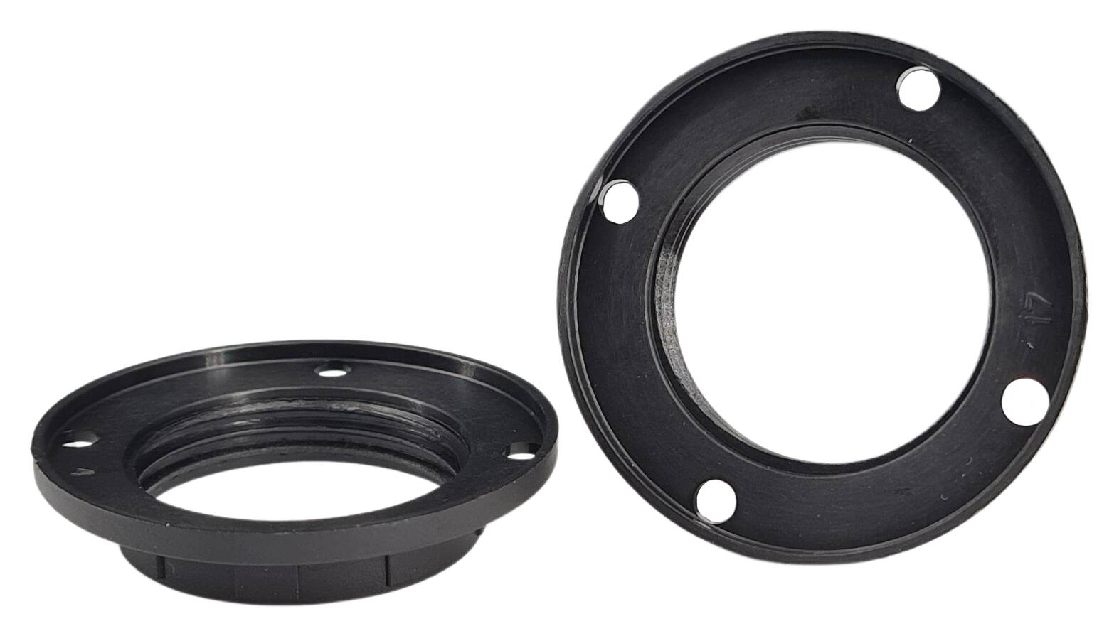 E14 ring nut 43x9,5 thermoplastic black