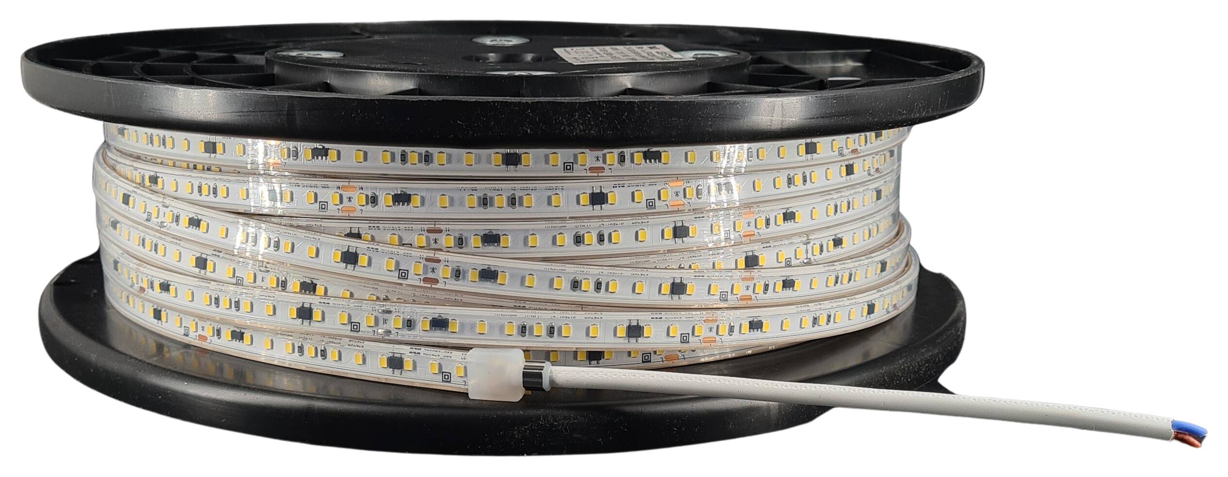 LED-Strip flexibel IP65 230V 17W/m 2050lm/  4000K RA>80 120 LEDs/m rückseitig 3M Tape Rolle á 50m