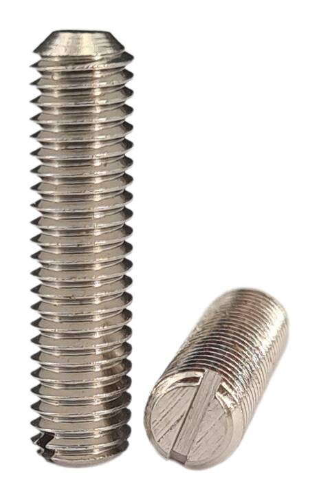 DIN 551 iron set screw without cone point M3x10 zinc