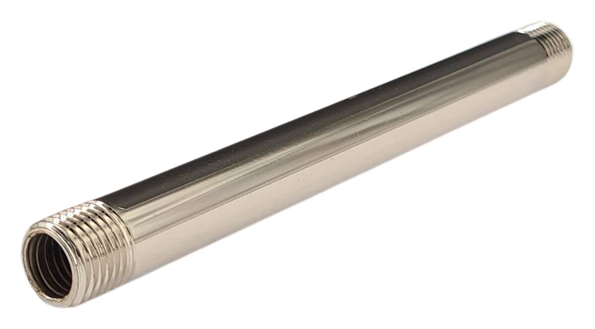 iron tube 9,8x100 with M10x1 male 10/10 nickel