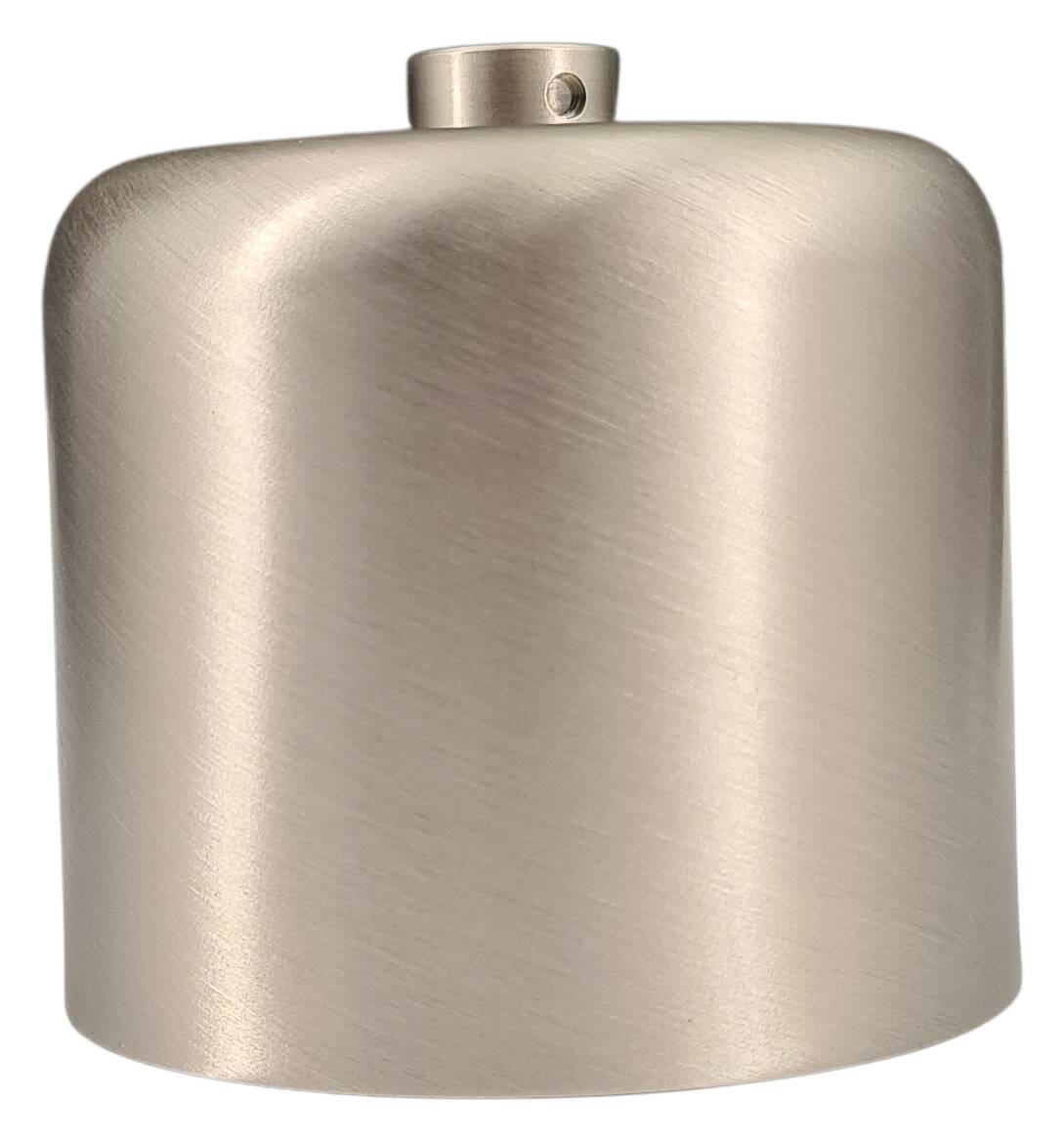 brass plated ceiling 62x63 cylindrical with adjusting ring for 10 mm tube nickel-matt