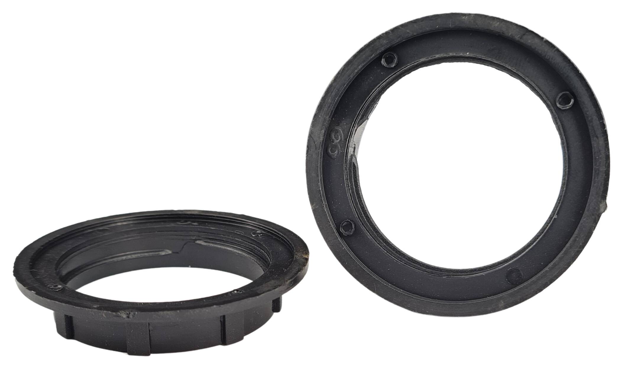 E27 ring nut 55x10 (1 thread) thermoplastic black