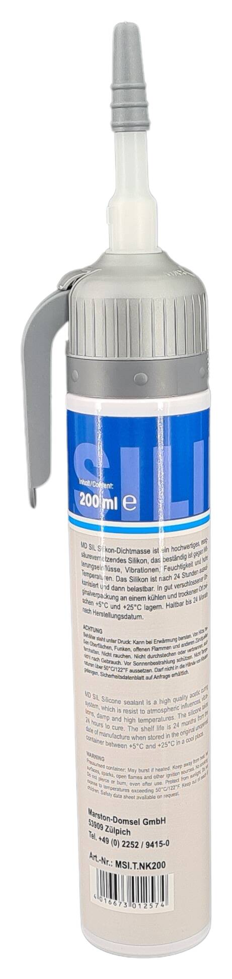 Hylosil 301 automatic á 200 ml transparent silicone sealant -40° C to  +200° C