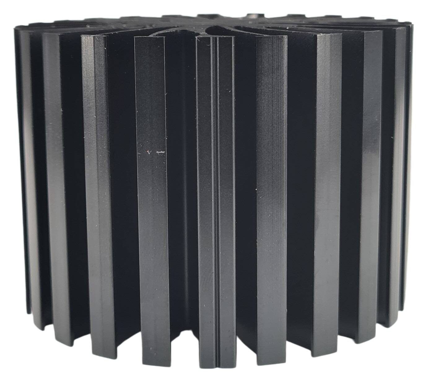 Alu Strangpresskühlkörper Ø 70x80 mm ca. 28W Kühlleistung schwarz-eloxiert
