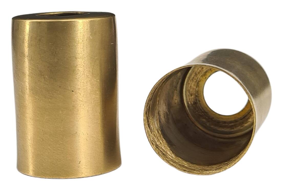 brass socket sleeve 23,3x34 MH10,2 / Inside Ø22,3 for socket G9 raw
