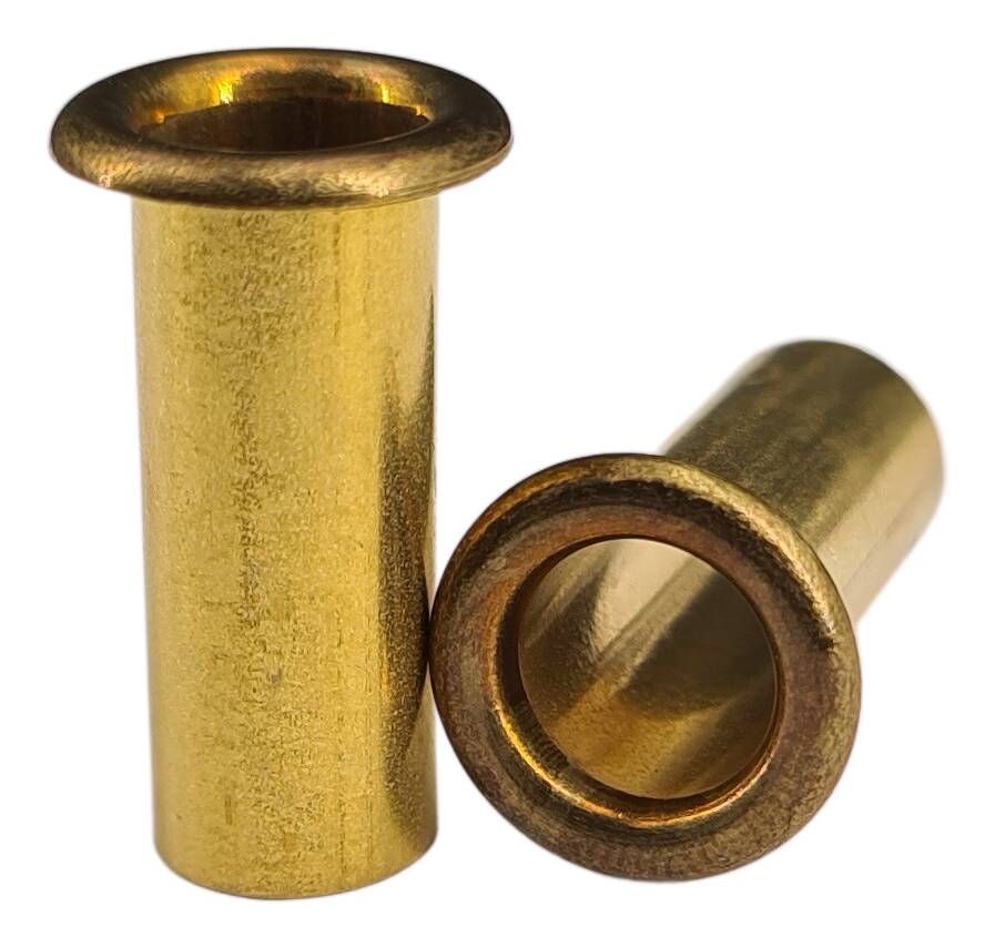 brass hollow rivet B4x18 DIN 7340 Form B raw