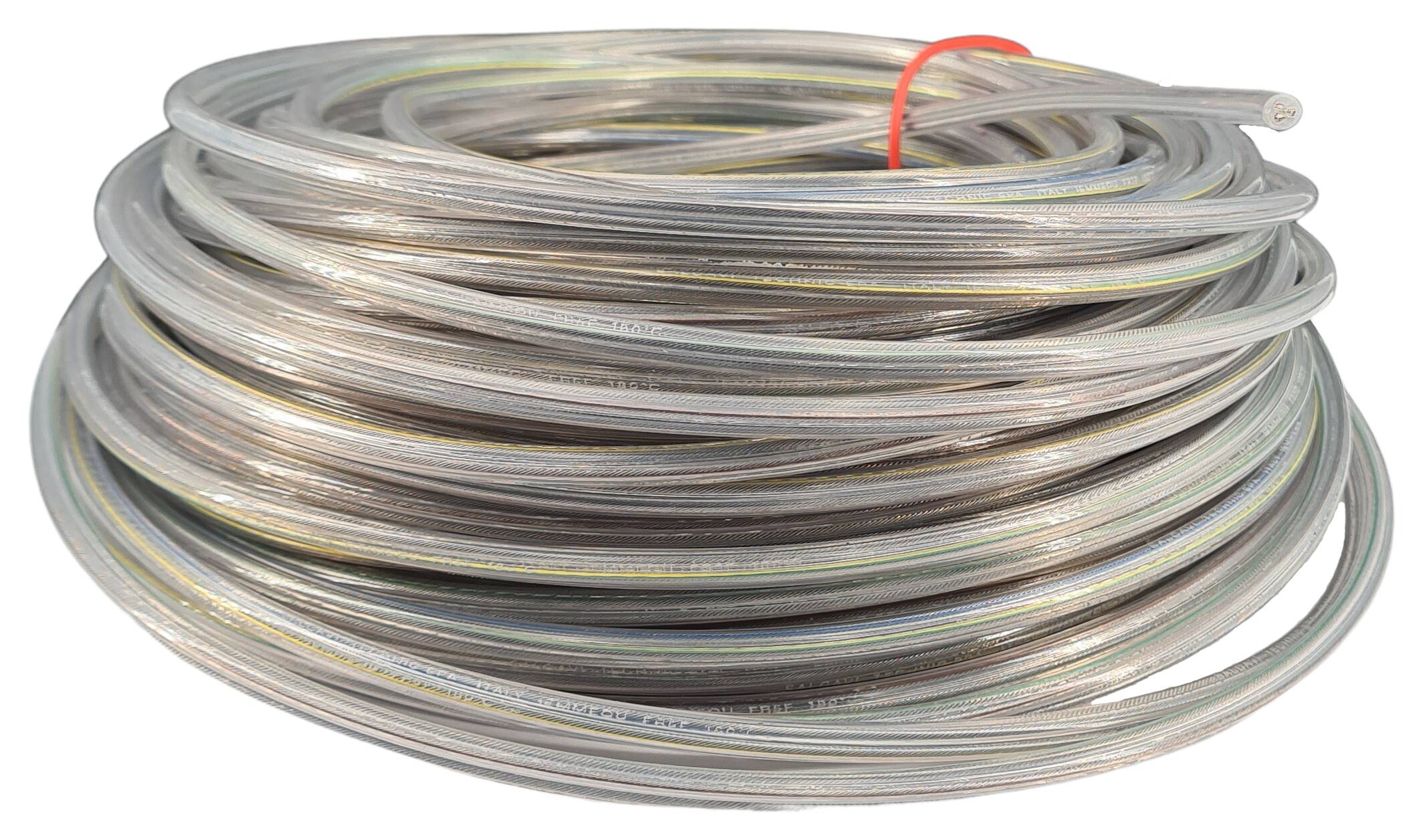 Kabel 3x1,50 rund FEP/PVC transparent