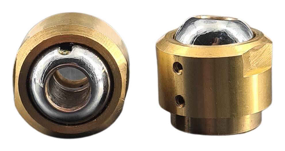 brass ball joint 27x25 M10x1 female ball vhtomr M10x1 socket tension 50 kg cylind. raw