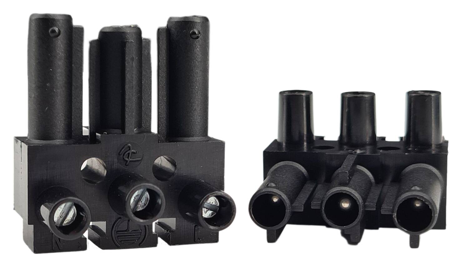 Steckverbindungssystem Buchsenteil AC166-A BUD Doppelanschluss 3plg. schwarz