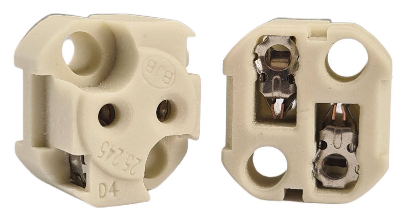 GX5,3 halogen socket NV 17x10,5 mm plugin or screwed fastening