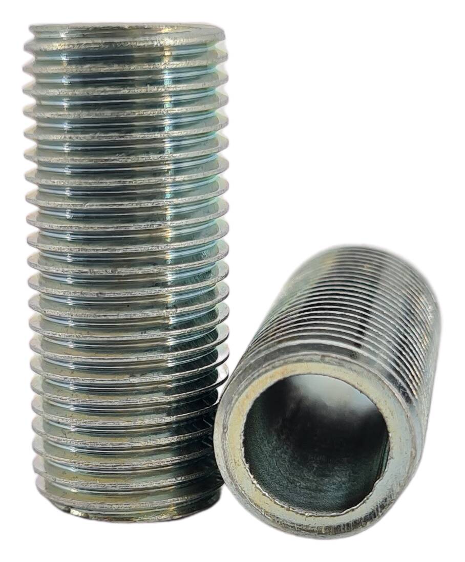"iron thread tube R¼""x15 round zinc"