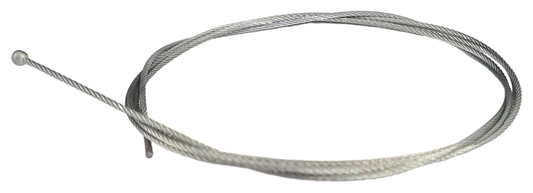 wire part Ø 1,5x2000 mm (7x7) one-sided with final ball Ø 4 mm zinc