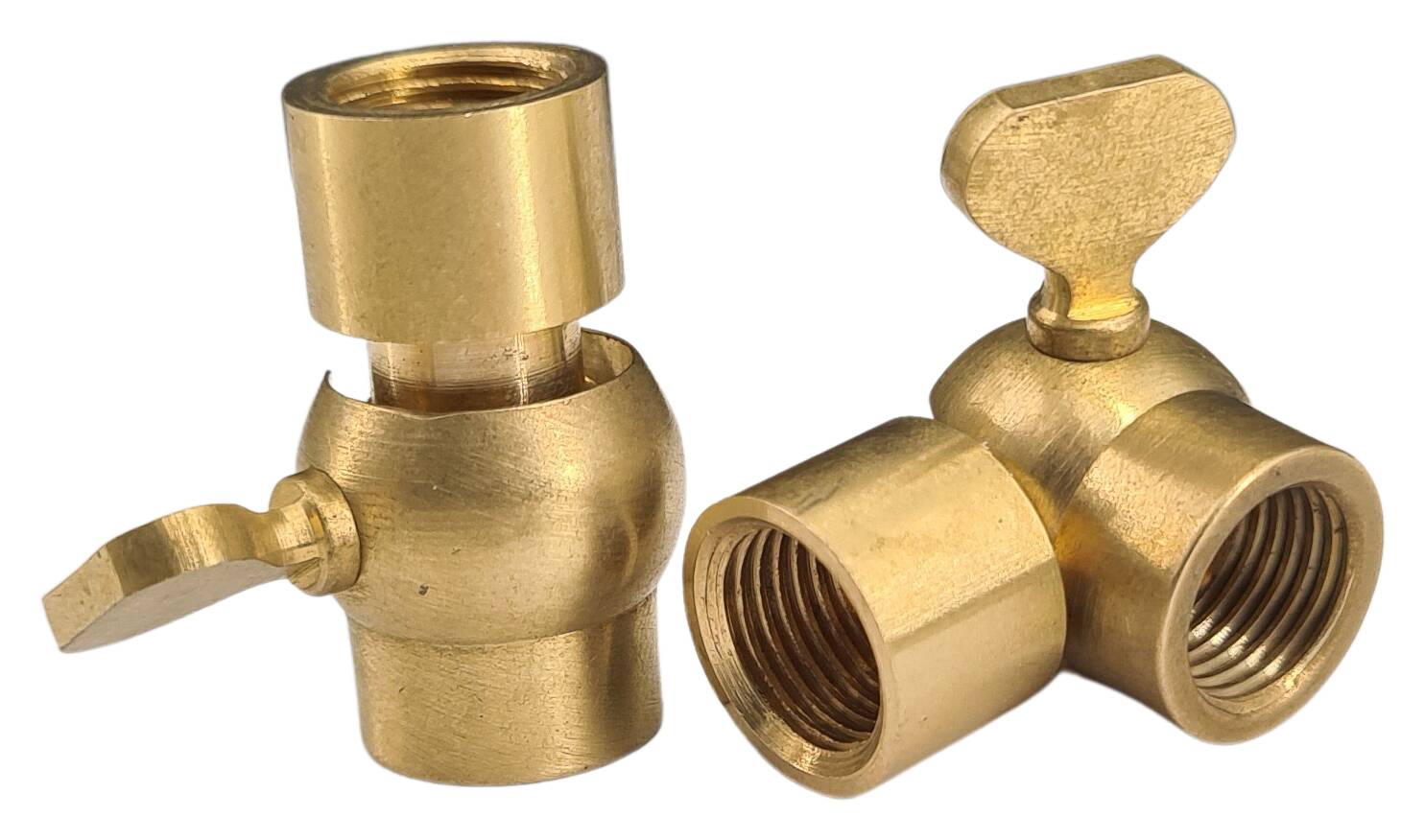 brass wing joint 16x27 M10x1 female/female raw 90° tiltable