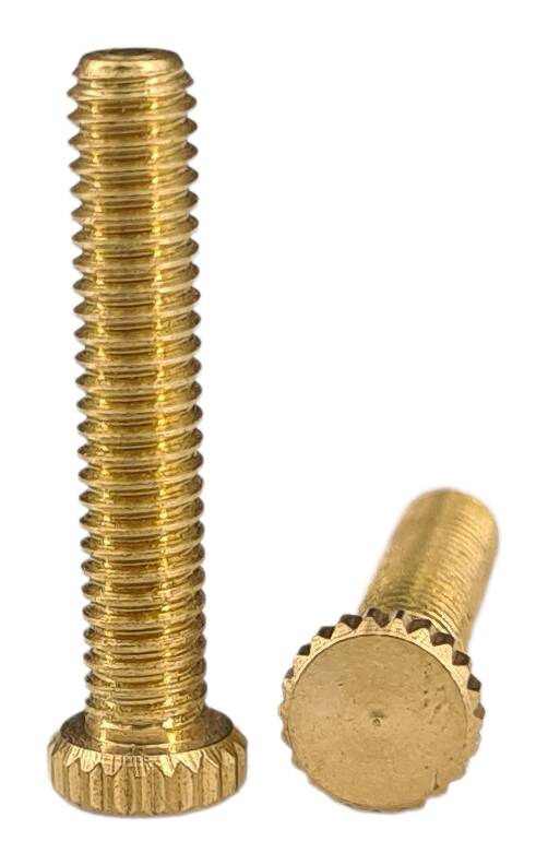 brass knurled thumb screw 6x22 M4x20 raw