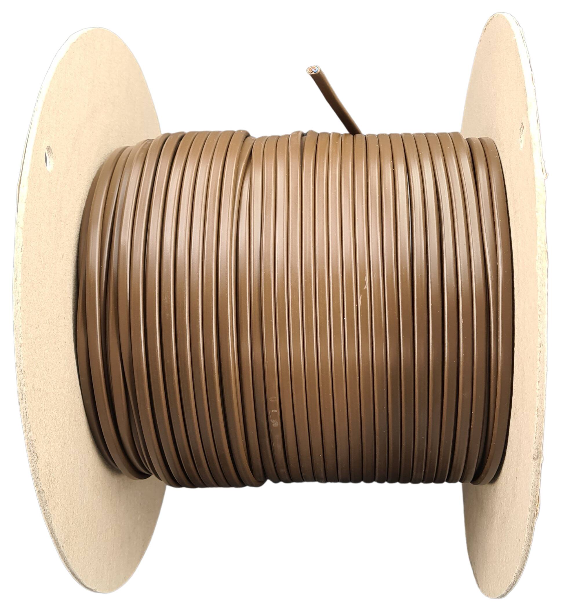 cable 2x0,75 H03VVH2-F flat brown