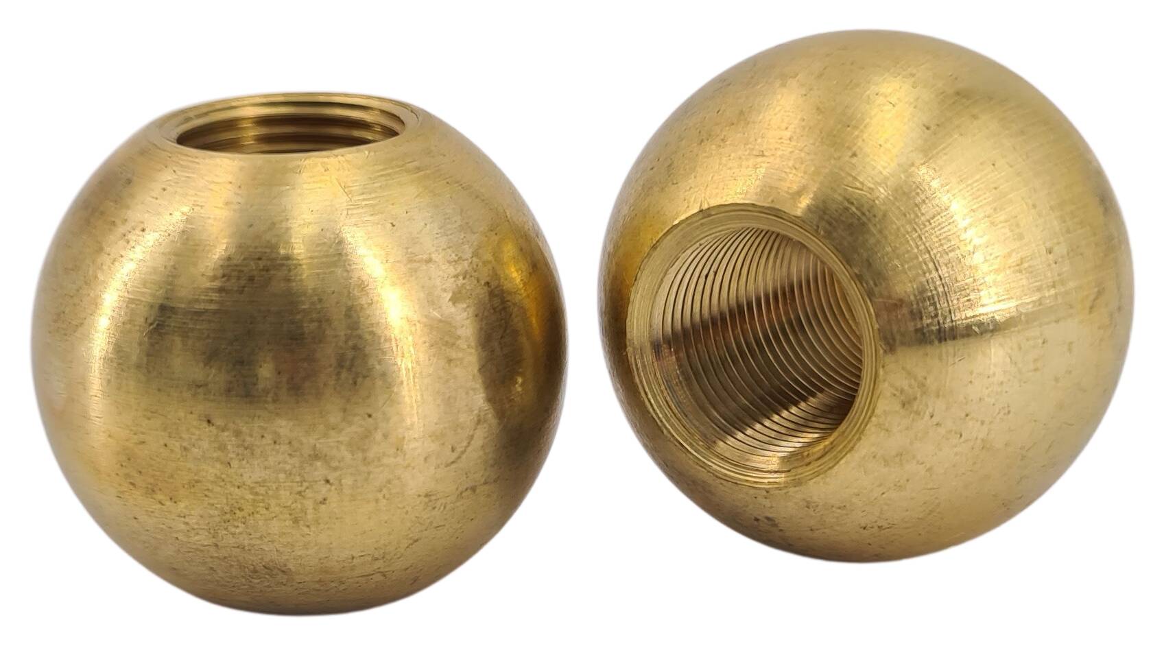 brass ball Ø 30 mm M10x1 through thread raw