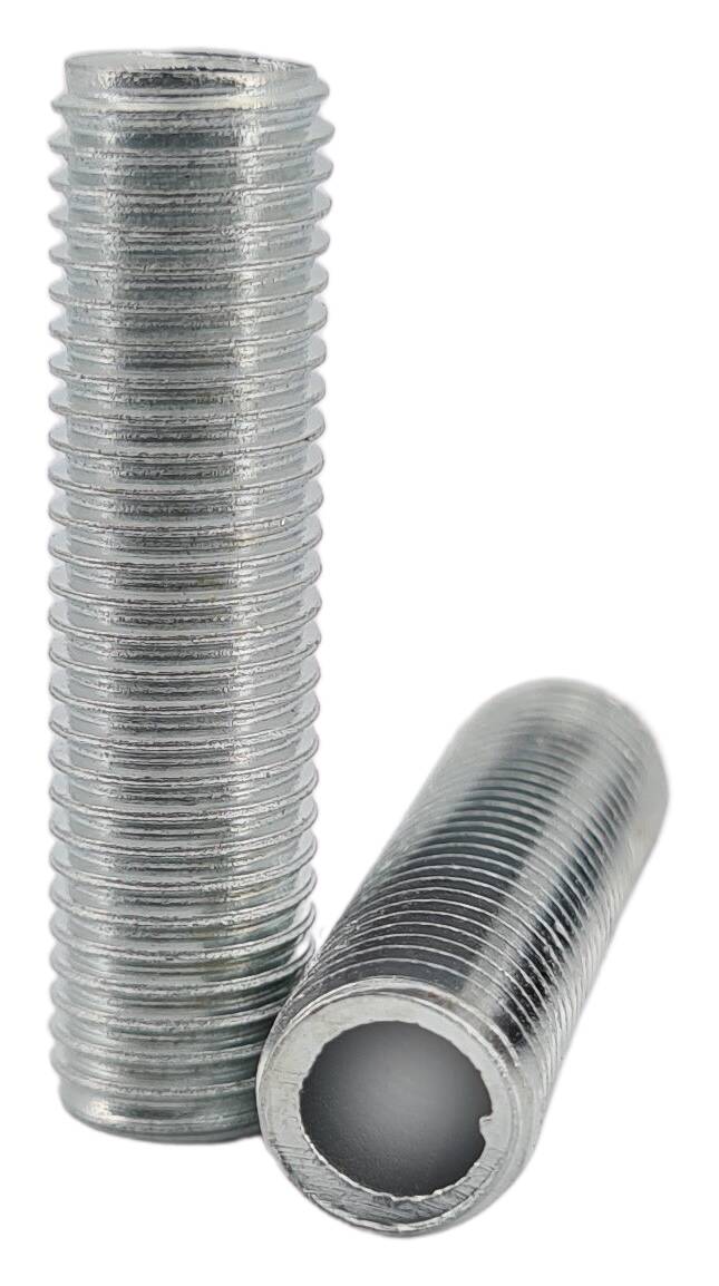 iron thread tube M8x1x20 round zinc