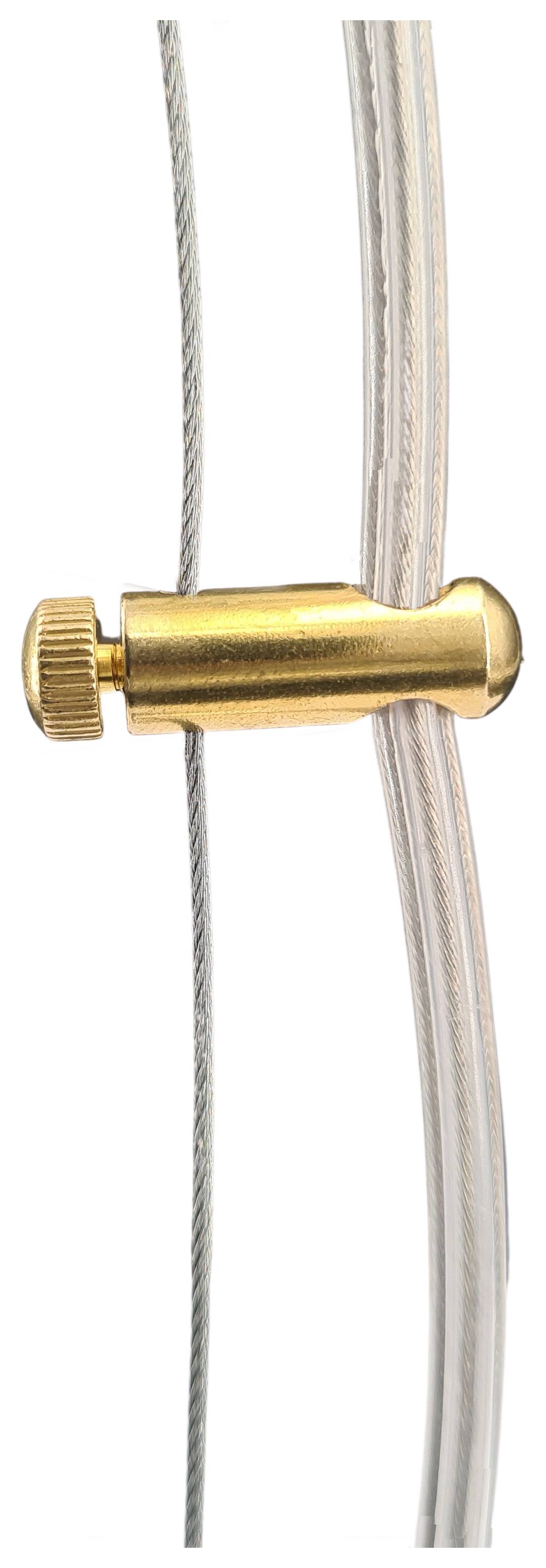cable blocker / gripper 9x25 with 1 lock screw hole 1x 2 mm + 1x 6,5 mm raw