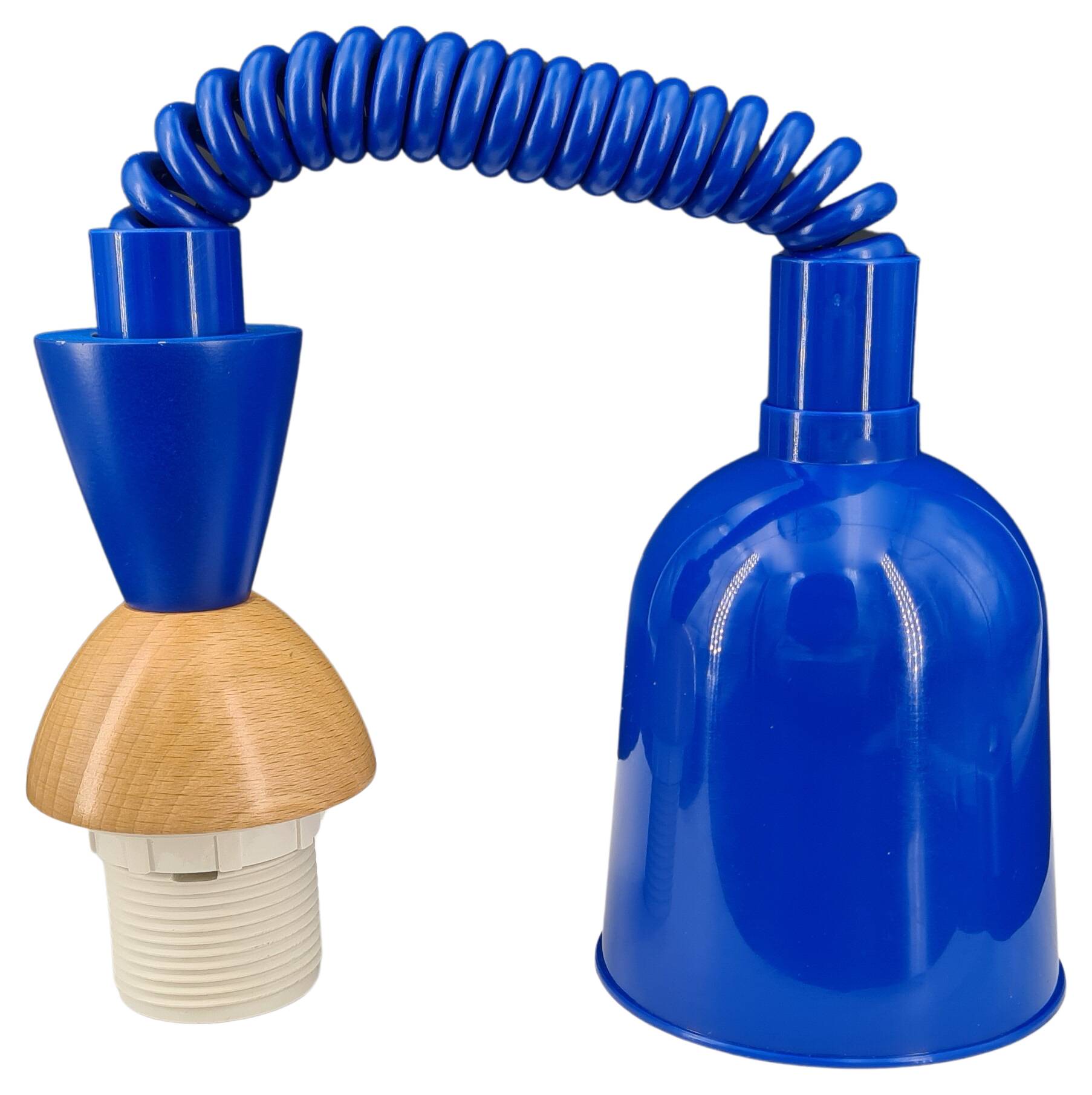 lift with wooden top CONE SMALL 30 79 01 blue