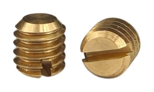 DIN 551 brass set screw without cone point M4x4 raw