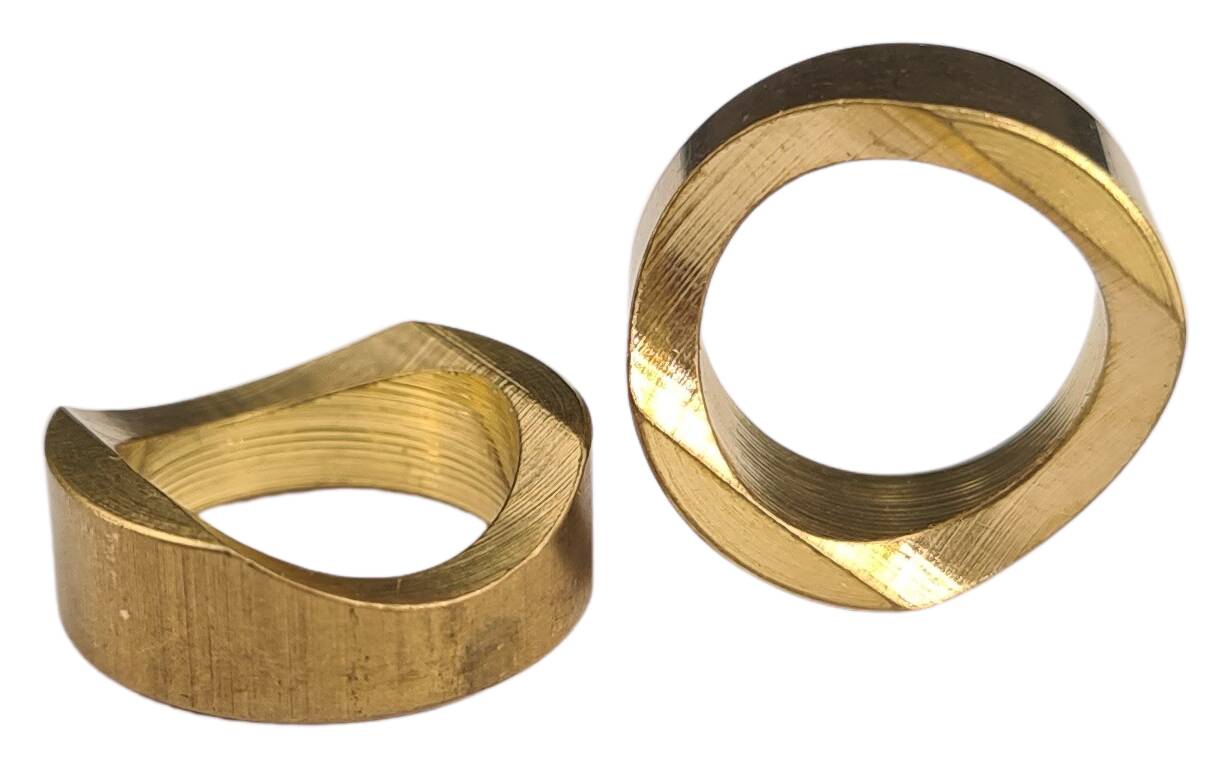 brass spacer 14x5 for 16 mm tube hollow raw