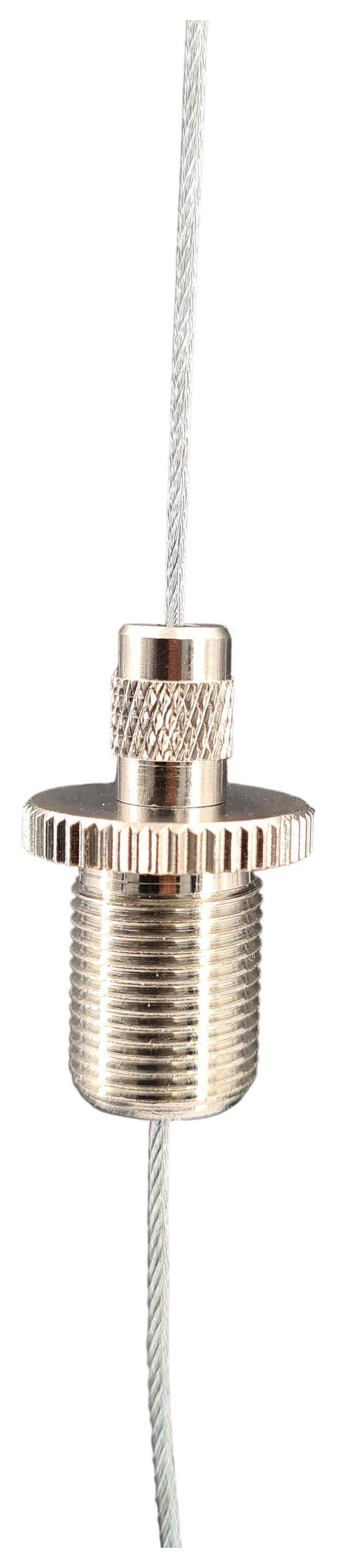 brass cableblocker with knurled collar + cap 19x20 M13x1x17 male nickel