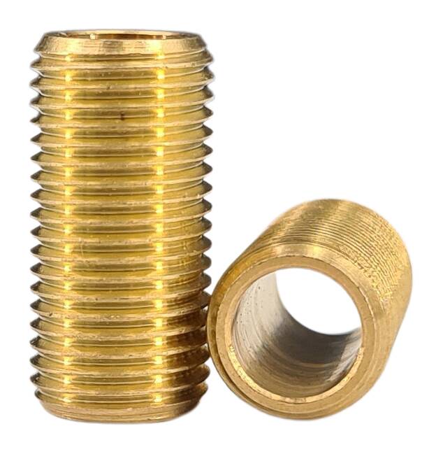 brass tube M10x1x20 hole 6,8 mm raw