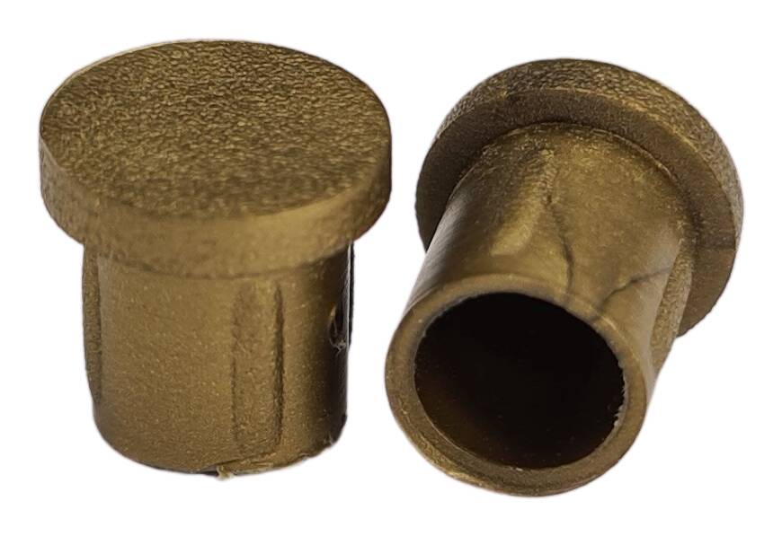 plastic tubing plug tube Ø 20 mm external gold