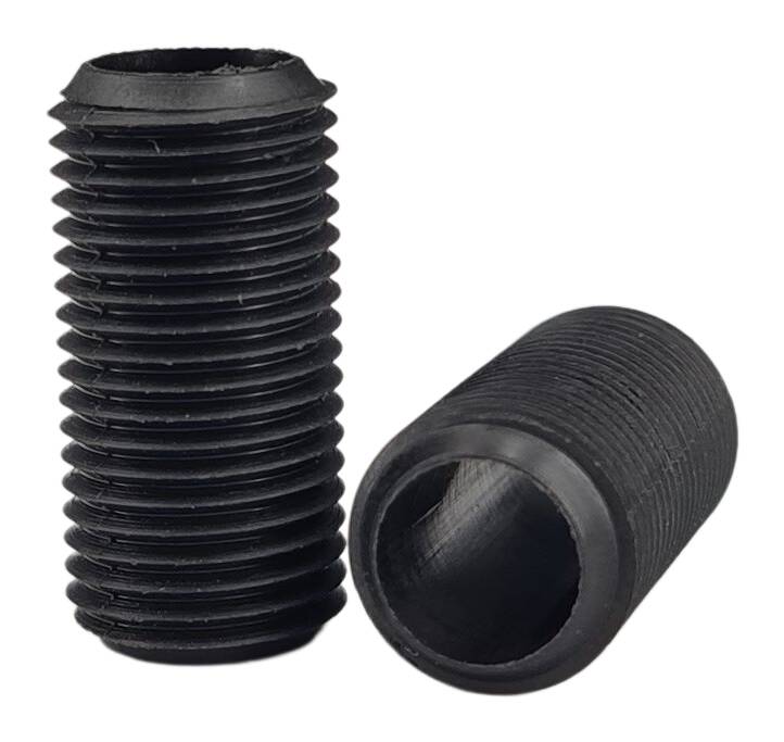 plastic thread tube M10x1x20 round PA6.6 black