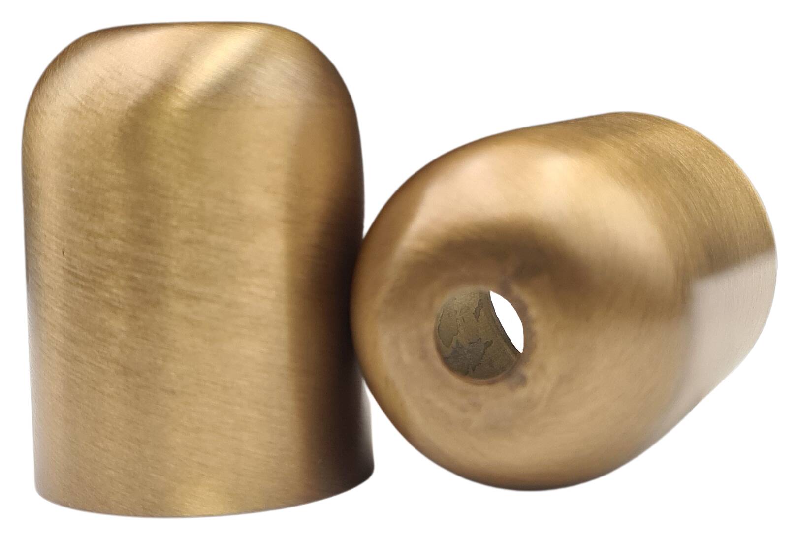brass cladded socket sleeve 43x57 MH10,5 for socket E27 antique