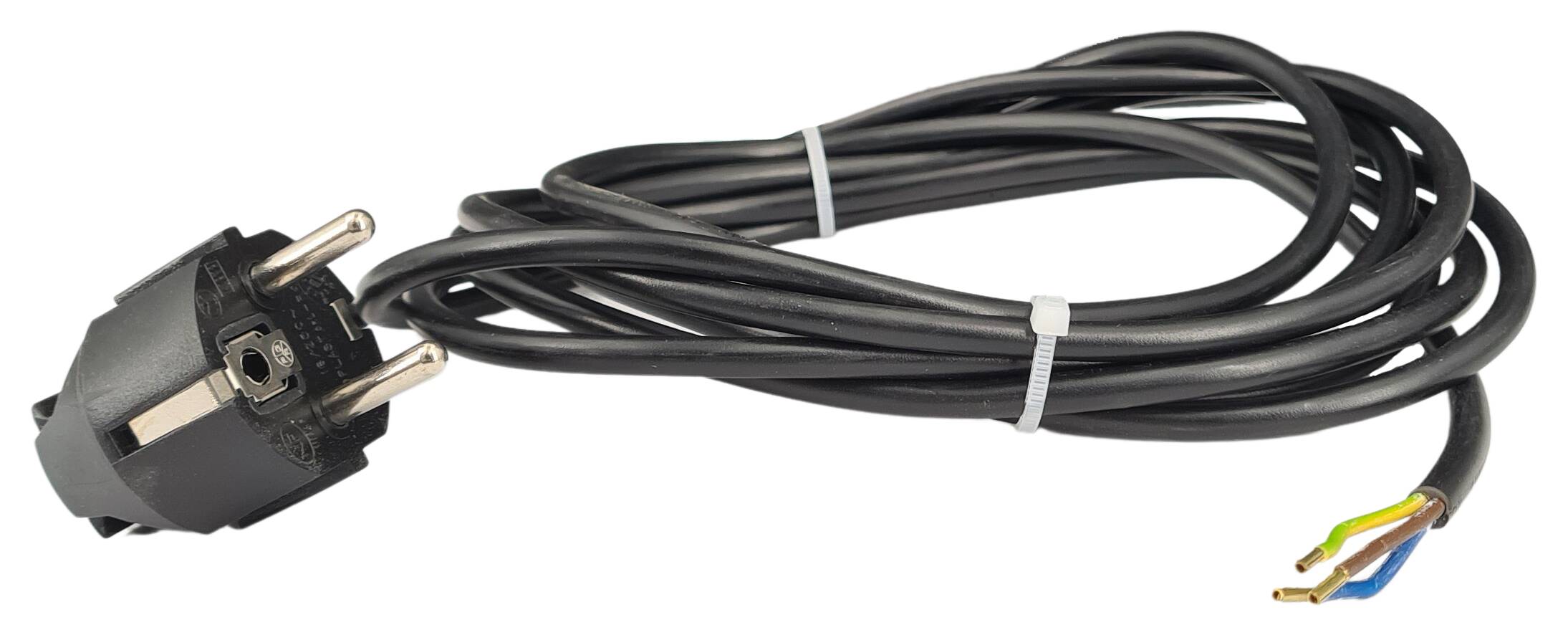 cord-set 3G 0,75/1500 with schuko angled plug black