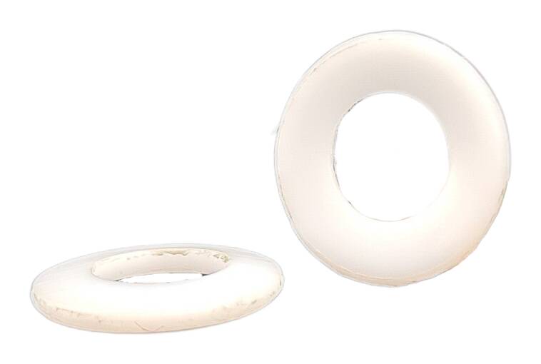 teflon washer 10x5,3x1,0 PTFE heat-resistant up to 200° nature