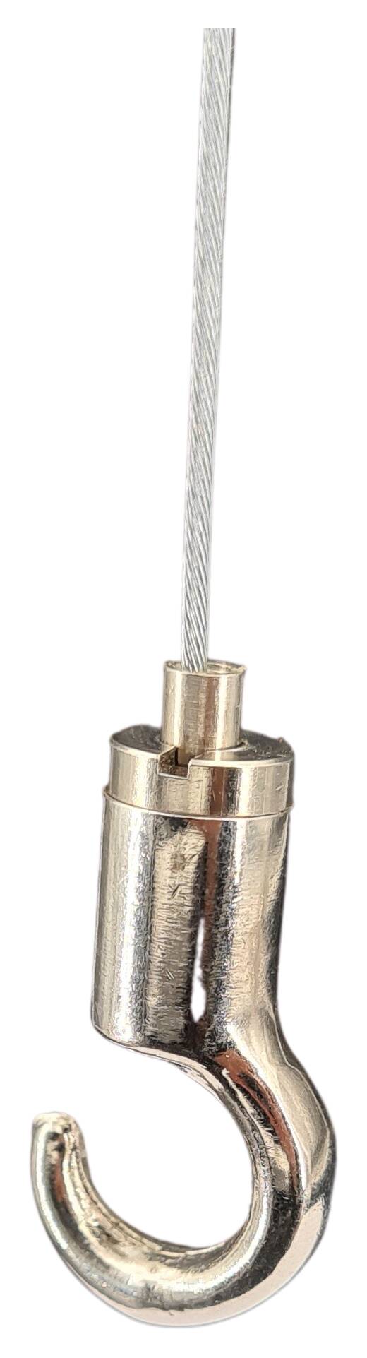 brass cableblocker with hook 10x30 hook 17,0/10,5 mm nickel