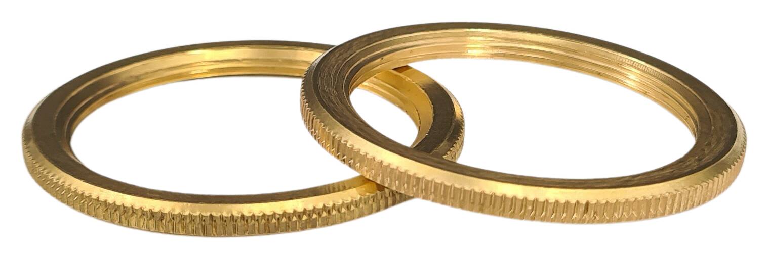 E27 brass ring nut 48x3 raw