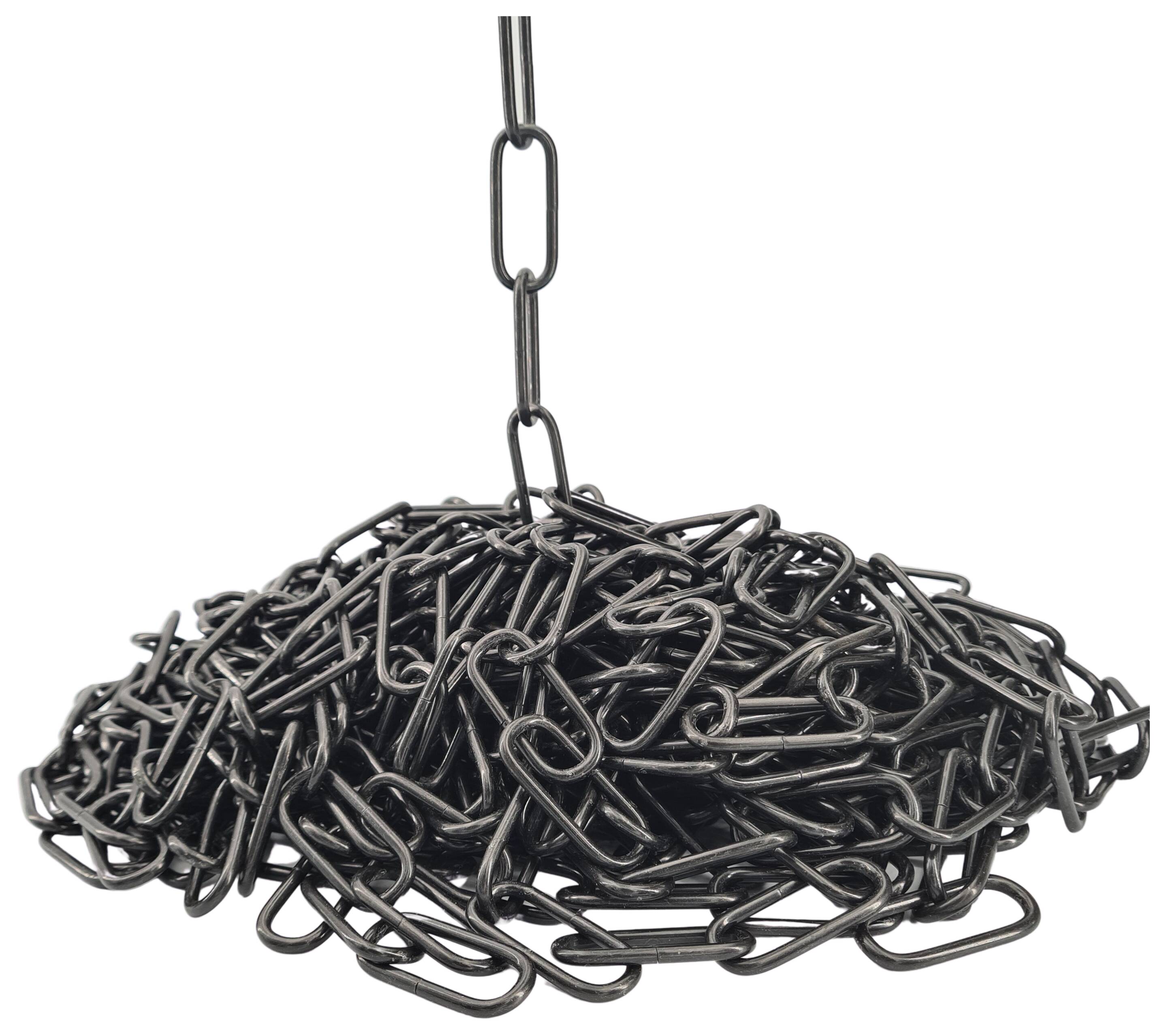 iron chain 3,8 mm thick, black