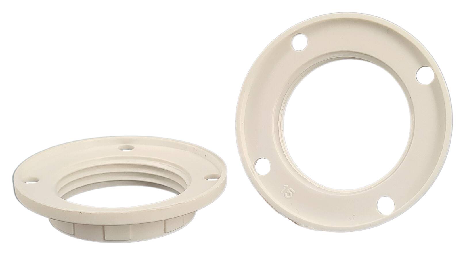 E14 ring nut 43x9,5 thermoplastic white
