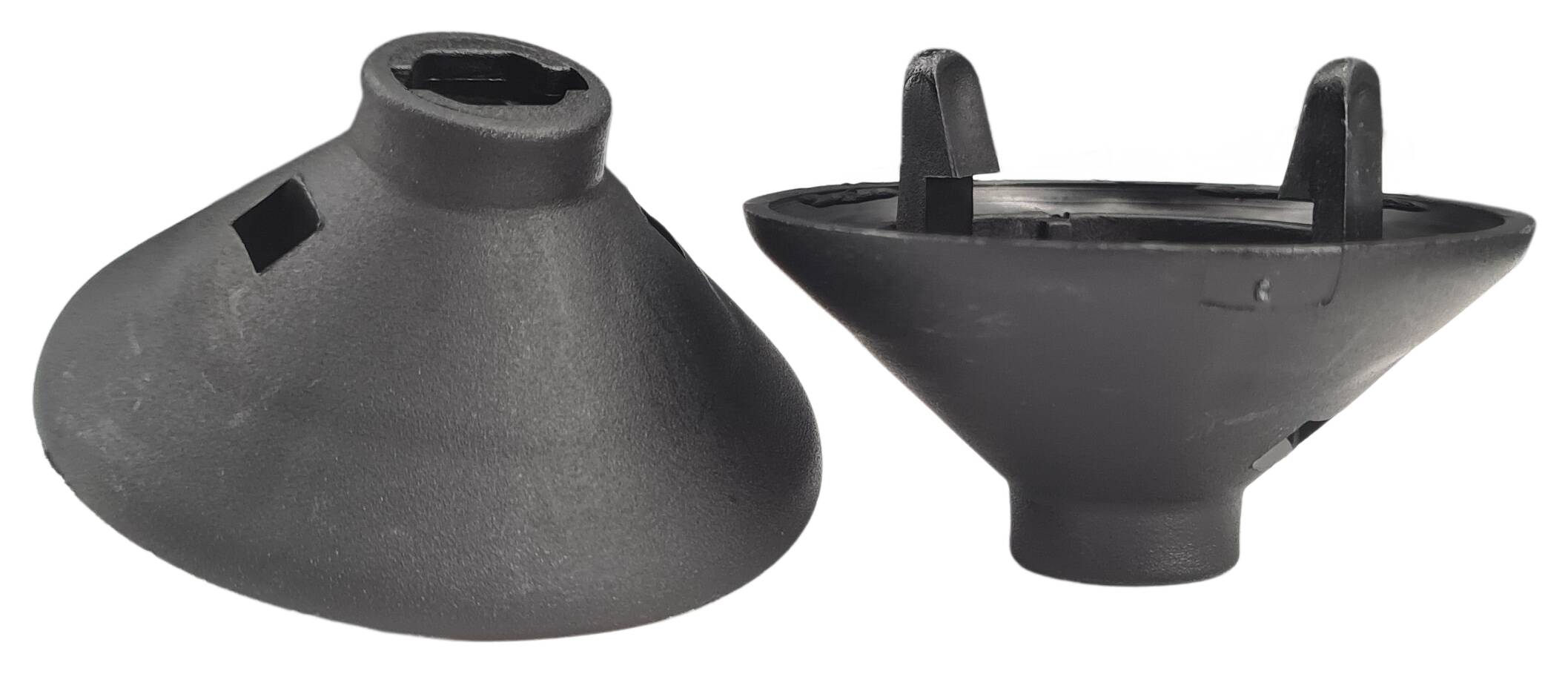 E27 cap for thermoplastic top lampholder PH black - Jordan cap