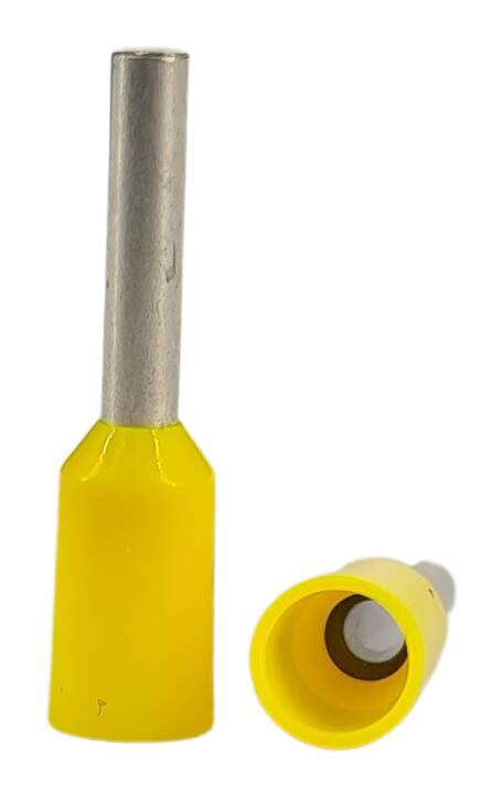 wire-end sleeve with ISO 1,00 mm² yellow DIN 46228