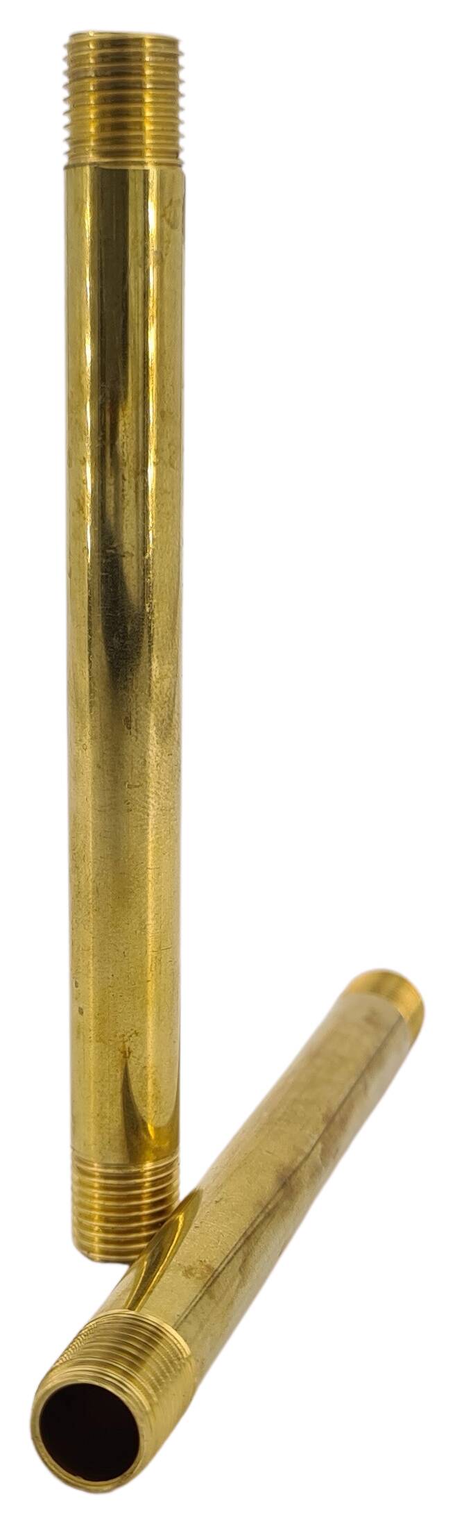 brass tube 9,8x100 with M10x1 male 10/10 raw