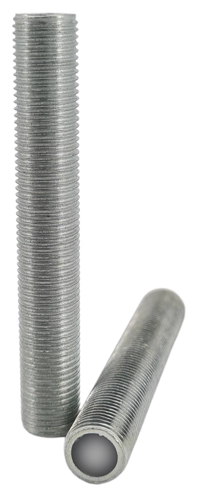 iron thread tube M10x1x80 round zinc