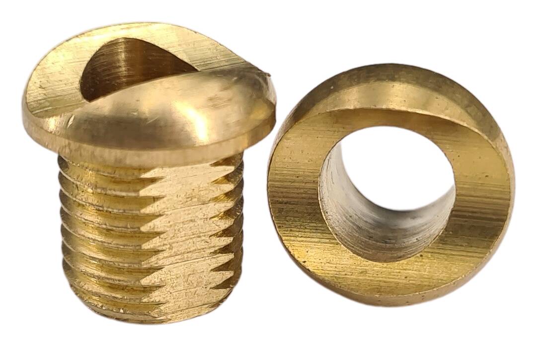 brass solder nipple 13x14 M10x1 hollow 13 mm tube profil raw