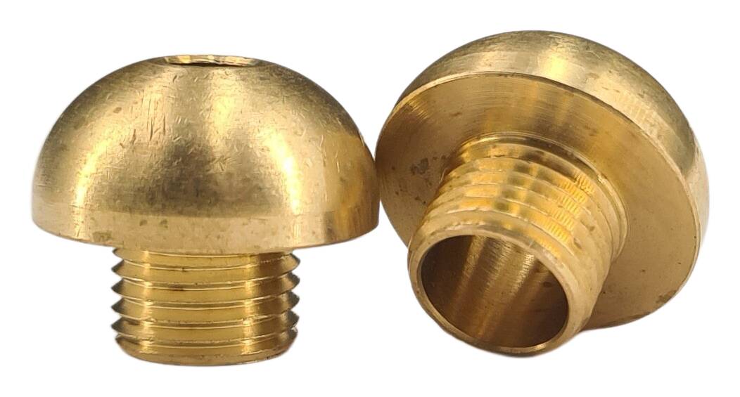 brass box 18x15 M10x1x7 AG f.  button/Poulsdimmer raw