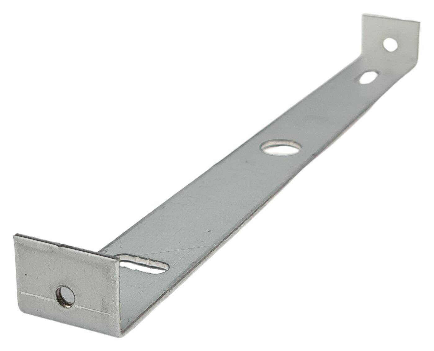 iron mounting bracket for wall plate 180 mm with bayonet hole 2x M4 thread zinc