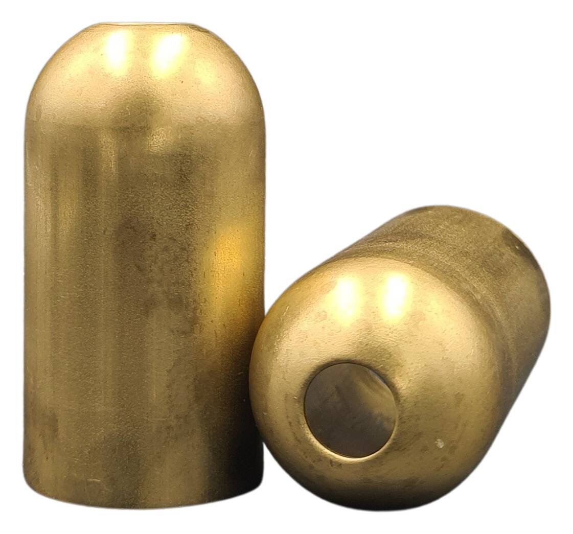 brass cladded socket sleeve 31x57 MH10,5 for socket E14 raw