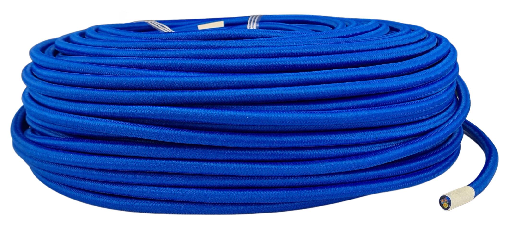 cable 3G 0,75 H33VV-F textile coated RAL 5002 dark blue