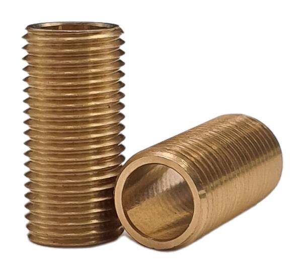 brass thread tube M10x1x23 round raw