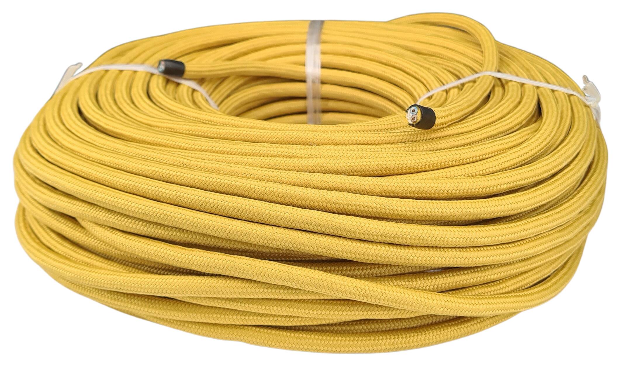 cable 2x0,75 H03RT-F cotton coated gold