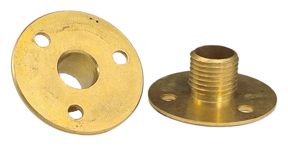 brass disc-nipple 26x10 M10x1x8,5 raw
