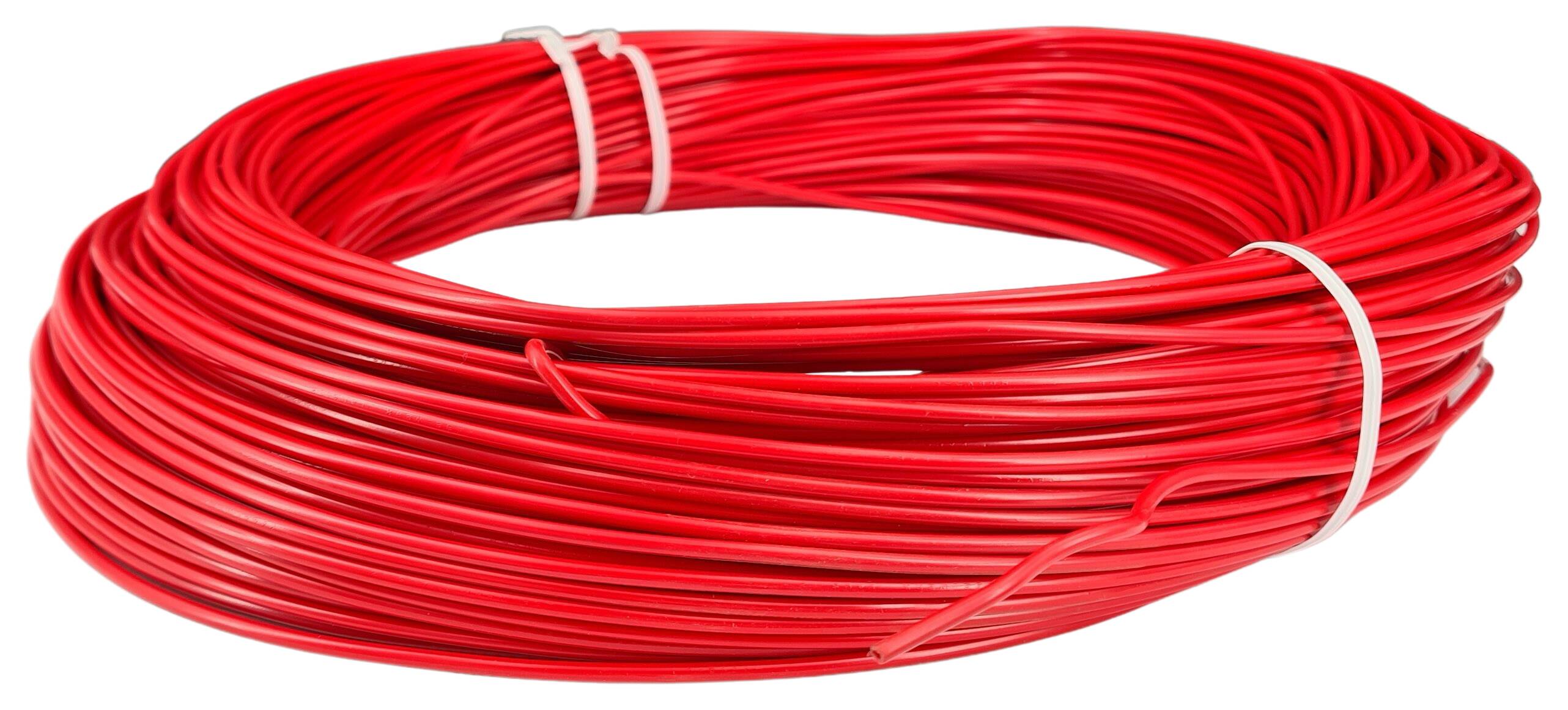 cable 1x1,0 H05V2-U rigid red